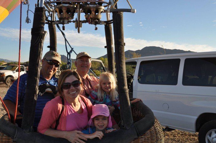 Family Hot Air Ballon Rides in Arizona