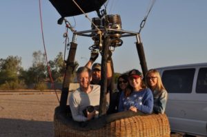 4 people hot air balloon rides in Arizona