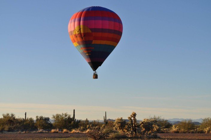 Private hot air balloon rides in Glendale, AZ
